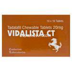 ビダリスタCT Vidalista CT, タダソフト　ジェネリック, タダラフィル　20mg チュアブル　箱